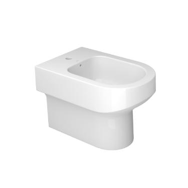 Bid com 1 Furo para Ducha Vertical Carrarra Branco - BV.61.17