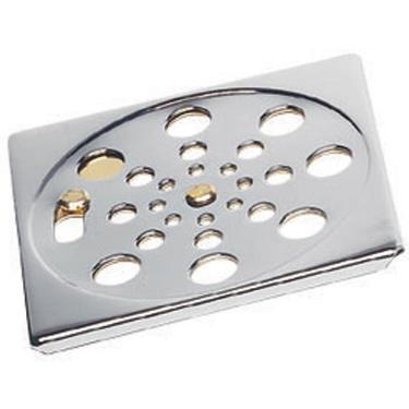 Grelha Quadrada 10 cm com Caixilho  Cromado
