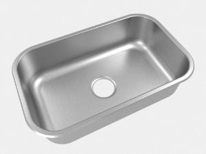 Cuba Simples Extra 56X33,5 CS-2 4 1/2 com Vlvula Inox Escovado