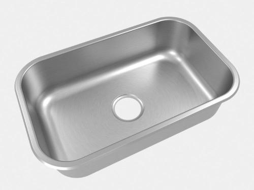 Cuba Simples Extra 56X33,5 CS-2 4 1/2 com Vlvula Inox Escovado