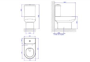 Bacia para Caixa Acoplada Carrara Branco- P.606.17