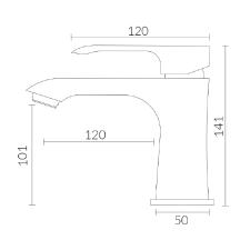 Misturador Monocomando para Lavatrio de Mesa Bica Baixa Fashion Cromado