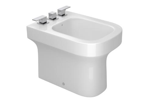 Bid com 3 Furos Piano Branco - B.33.17