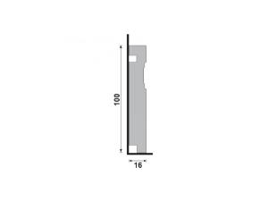 Rodap 514 Branco 10cm