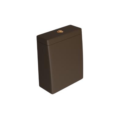 Caixa Acoplada com Acionamento Duo Lk Marrom Fosco e Gold Matte - CD.23F.GL.MT.22