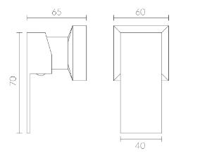 Acabamento para Registro de Presso e Gaveta Base Deca 1/2 e 3/4 Quadro Fashion Cromado