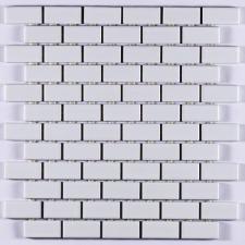 Pastilha de Porcelana 2,5x5 Branco Brilhante J/Amarrada - B2140 (Caixa 1,28M)