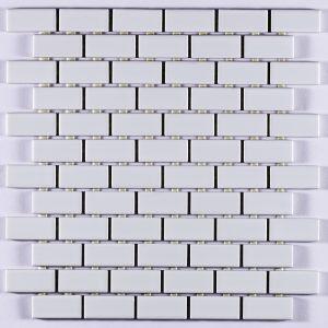 Pastilha de Porcelana 2,5x5 Branco Brilhante J/Amarrada - B2140 (Caixa 1,28M)