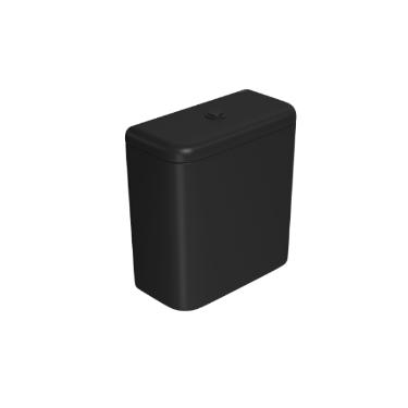 Caixa Acoplada com Acionamento Duo Carrarra/Nuova bano Fosco Black Matte - CD.11F.BL.MT.94