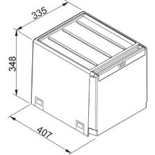 Lixeira Cube Frank 14l