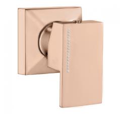 Acabamento para Registro de Presso e Gaveta Base Deca 1/2 e 3/4 Quadro Fashion Rose Gold