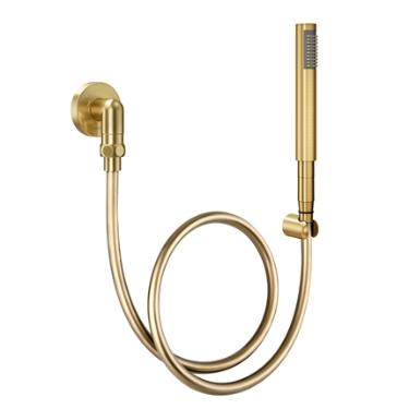 Ducha Manual C30 Com Joelho 90 Ouro Escovado