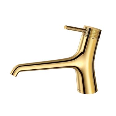 Torneira para Lavatrio de mesa Mantis Ouro Grid Polido