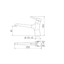 Torneira para Lavatrio de mesa Mantis Ouro Grid Polido