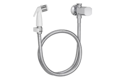 Ducha Higinica com Registro Gatilho Branco Liv Cromado