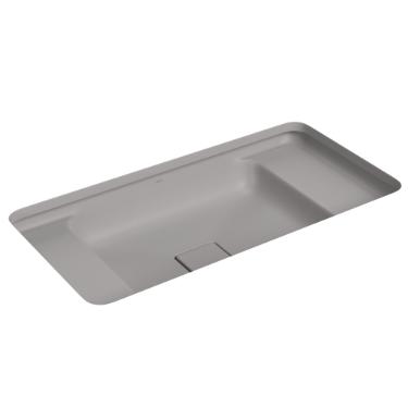 Cuba de Embutir Retangular com Mesa 60 cm Soft Antracite - L.33060.MDE.85