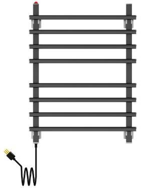 Toalheiro Eltrico 8 Barras Sottile Preto Fosco 220 V