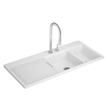 Cuba Dupla de Sobrepor com Tbua Multiuso para Cozinha Branco - L.1670.R.17