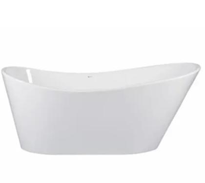 Banheira Atlntida 170x80x72 cm 270L Glossy White
