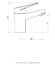Misturador Monocomando para Lavatrio de Mesa Bica Baixa Gap Cromado