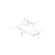 Coifa Filo 120cm de Embutir 220V