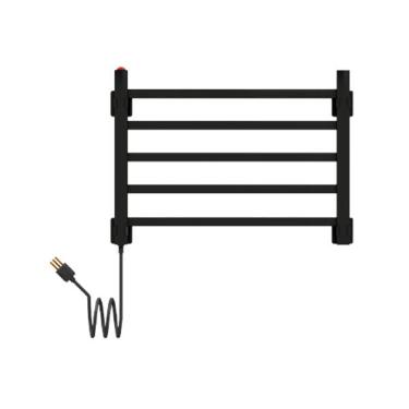 Toalheiro Eltrico 5 Barras Delocatto Inox Preto Fosco 220 V