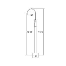 Misturador para Banheira de Piso Sudio Cromada