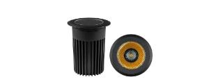 Embutido de Solo com grade antiofuscante 12 18w 3000k Preto