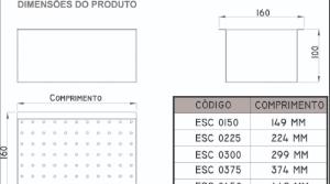 Escorredor de Utenslios 30cm Inox