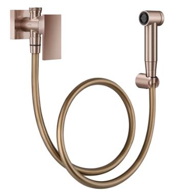 Ducha Higinica com Registro e Derivao New Edge Cobre Escovado