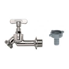 Torneira Angular 1122 para Jardim 1/2 e 3/4 Lato Cromado
