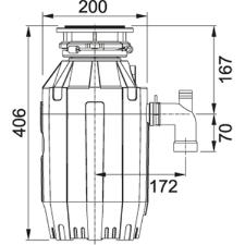 Triturador de Alimentos Turbo Elite 220V 125HP Franke