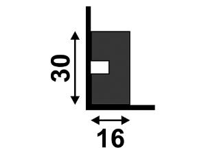 Rodap 3466 Preto 3cm