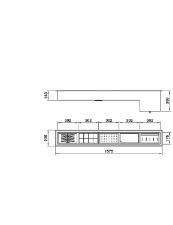 Canal Equipado 1575X235 CE-5F Inox Escovado