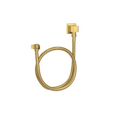 Kit Flexvel Quadrado com Suporte para Ducha Manual Gold