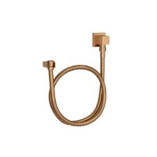 Kit Flexvel Quadrado com Suporte para Ducha Manual Gold Matte