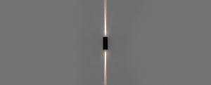 Arandela Wall Mini 2 Fachos Fechados 5w 3000k Preto
