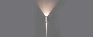 Arandela Wall Mini 1 Facho Aberto 1 Facho Fechado 5w 3000k Branco