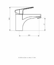 Misturador Monocomando para Lavatrio de Mesa Bica Baixa Led Cromado