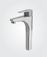Misturador Monocomando para Lavatrio de Mesa Bica Alta Led Cromado