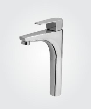 Misturador Monocomando para Lavatrio de Mesa Bica Alta Led Cromado