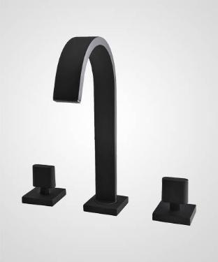 Misturador para Lavatrio de Mesa Bica Alta Dom Preto Fosco