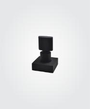 Acabamento para Registro Base Deca 1/2 e 3/4 e 1 Dom Preto Fosco
