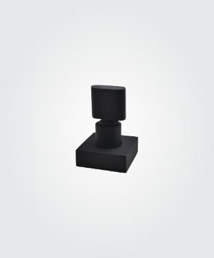 Acabamento para Registro Base Deca 1/2 e 3/4 e 1 Dom Preto Fosco