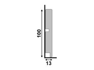 Rodap 454 Cinza Glacial 10cm