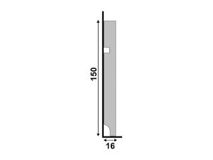 Rodap 496 Cinza Glacial 15cm