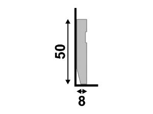 Rodap 52 Branco 5cm