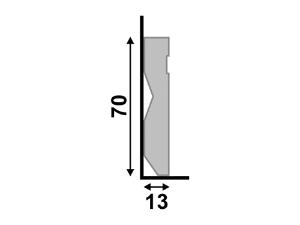 Rodap 72 Branco 7cm
