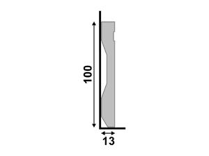Rodap 102 Branco 10 cm