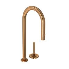 Bica Monocomando para Cozinha de Mesa Deca You Curva Red Gold